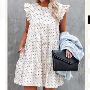 Polka-dot Mini Dress